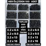 800 Parça Mini Vida 2.2 MM Elektronik Pcb Metal Ağaç Plastik için