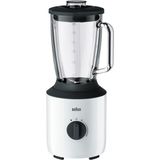 800 W Cam Sürahi Smoothie Blender Beyaz, Güçlü ve Şık Tasarım