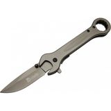 8000B Anahtar Görünümlü Siyah Kamp Çakı 19 cm - Otomatik, Metal Sap
