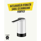 8000MAH Şarjlı Damacana Su Pompası | Tek Tuşla Otomatik Su Alımı | 40-80 Sn Dolum | Katlanabilir Tas
