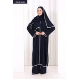 8001-1 Biyeli Pantolonlu Tunik Takım Şal Lacivert