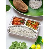 800ML Paslanmaz Çelik Yemek Kabı Lunch Box - Krem