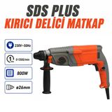 800W Sds Plus Kırıcı Delici Matkap 26 Mm Hilti Tipi Darbeli Beton Delme Ve Kırma Makinesi 1300 Devir