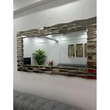 80*140Cm Baklava Konsol Ayna (Bronz)