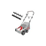 80201200 Ievl 1838 Elektrik Motorlu Vertikat Çim Havalandırma Makinesi, 1800W