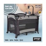 8023 Miami 70X110 Anne Yanı Beşik Oyun Parkı Yatak - Bej