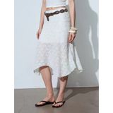 80428 Dilvin Dantel Midi Etek