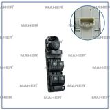 809610007R Dügme Cam Açma Fluence / Megane Iıı / Laguna Iıı / Scenıc Iıı (Dörtlü) Ayna Ayar Dügmelı Çerçevesız 13 Pın Sol