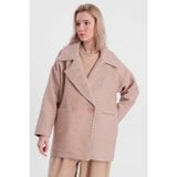 80cm Camel Balık Sırtı Kaban