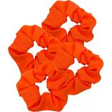 80'ler Neon Scrunchies - Elastik Saç Bantlı Saç Aksesuarları, 80'ler Parti Kıyafeti için At Kuyruğu Tutucuları, Egzersiz Kostümü (Turuncu)
