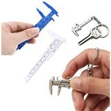 80mm Plastik Kumpas Ve Metal Mini Anahtarlık Kumpas Seti Kalınlık Ölçer Kompratör 2li Set
