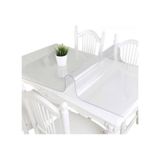 80x130 Şeffaf Pvc Masa Örtüsü 2,5 Mm Masa Koruyucu Saydam Renk Masa Sehpa İçin Kolay Temizlik