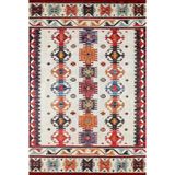 80x150 cm Shijazhuang Kırmızı Madalyon Yün El Dokuma Modern Geometrik Etnik Eskitme Desenli Boho Oturma Odası Salon Yolluk Koridor Mutfak Halısı