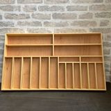 80X45 cm Ayfiwood Ahşap Kaşıklık Çekmece Içi Yemek Takımı ve Servis Gereçleri Düzenleyici Organizer