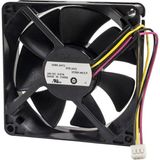 80X80X25MM 24V 0.07A Fan 3 Kablolu - Siyah