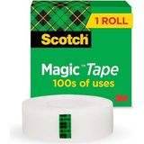810-1933 Scotch Magic Bant Görünmez, Üzerine Yazılabilir Ofis Bandı Şeffaf