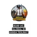 8100 Uc Pubg Mobıle Uc Global Id Yükleme