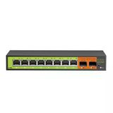 8×2.5G Rj45 + 2×10G Sfp+ Uplink İle 10 Bağlantı Noktalı 2.5G Sfp+ Ethernet Anahtarı, Yönetilmeyen Çoklu Gigabit Ağ Anahtarı, Fansız Metal