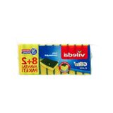 8+2'li Promosyon Paket Düz Hijyenik Bulaşık Süngeri, Yeşil Renk