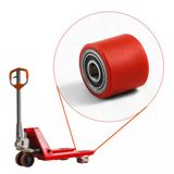 82X70x20 Mm Transpalet Tekeri Rpr Rulmanlı Bilyalı Kırmızı Tekerlek Palet Taşıma Arabası Tekeri