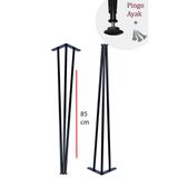 85 Cm Petek Üstü Raf & Dresuar Ayağı Metal Profil Boru Firkete Ayak Yüksek Bar Masası 2 Adet Pingolu