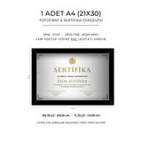 857 Tasarım 1 Adet A4 (21x30) Siyah Sertifika Ve Fotoğraf Çerçevesi - A4 Sertifika Ve Diploma İçin Çerçeve