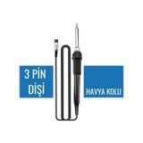 8586 İstasyon Havyası ile Uyumlu Lehimleme Kolu – 3 Dişi Pinli Yedek Havya Kalemi