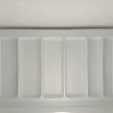 85X49 Cm. 6 Bölmeli Beyaz Çekmece Içi Düzenleyici Kepçelik (80*40 Cm'e Kadar Ücretsiz Kesilir )