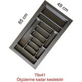 85X49 cm Çekmece Içi Düzenleyici 85 cm Kaşıklık 85 cm Kepçelik (77X40 cm E Kadar Kesilebilir)