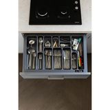 85x49 cm_antrasit mikro kabartma desenli çekmece ıçi kaşıklık, kesim - Çok Renkli