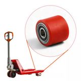 85X70x20 Mm Transpalet Tekeri Rpr Rulmanlı Bilyalı Kırmızı Tekerlek Palet Taşıma Arabası Tekeri