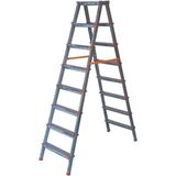 8+8 Basamaklı Çift Çıkışlı Galvanizli Profil Merdiven | Ev, Bahçe, Iş Yeri Için - 1 adet