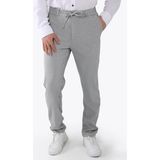 888 Yancep Beli Ipli Lastikli Kumaş Jogger Pantolon - Gri - 2XL