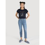 891 Maya Slim Fit Normal Bel Dar Paça Mavi Kadın Jean Pantolon Cl1064319