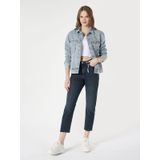 891 Maya Slim Fit Orta Bel Daralan Paça Koyu Mavi Kadın Jean Pantolon Cl1063496