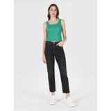 891 Maya Slim Fit Orta Bel Daralan Paça Siyah Kadın Jean Pantolon Cl1062508