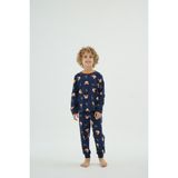 8956 Erkek Ç. Pijama Takım - Mavi