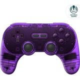 8bitdo Pro 2 Bluetooth Controller Kablosuz Hall Effect Oyun Kolu ,nintendo Switch/switch 2,pc, Android,steam Deck ,apple ,macos, Raspberry Pi Transparan Mor
