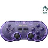 8Bitdo Sn30 Pro Bluetooth Kablosuz Hall Effect Oyun Kolu Mor Transparan- Nintendo Switch/Switch 2, PC, macOS, Android, Steam Deck & Raspberry Pi