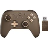 8Bitdo Ultimate 2C Kablosuz 2.4G Oyun Kolu PC Android Hall Effect Joystick Brownie Kahverengi
