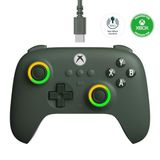 8Bitdo Xbox, RGB Lighting Fire Ring ve Hall Effect Joysticks için Ultimate C Kablolu Denetleyici, Xbox Series X |S, Xbox One, Windows 10/11 - Resmi Olarak Lisanslı (Koyu Yeşil)