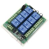 8ch Alıcı Anahtarı Röle Modülü Dc 12v 24v 433mhz Denetleyici Ve 8 Kanal Uzaktan Kumanda Verici