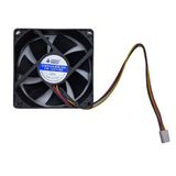 8cm 12v 3 pinli kasa fanı DC 12v 8cmx8cmx2.5cm 3 pinli fan