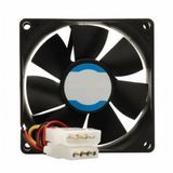 8cm Kasa Fanı Siyah 80x80x25mm