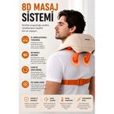 8D Boyun Omuz Masaj Aleti Isıtmalı Yoğurma Masaj Cihazı 3 Mod Usb-C Şarjlı Trapez Sırt Boyun Masajı Xk-Mg07