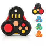 8'i 1 Arada Duyusal Fidget Stres Çarkı, 8 Farklı Fonksiyon, Ergonomik Tasarım, Taşınabilir, 7.3 x 6.7 x 2 cm