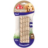 8in1 55 gr Delights Beef Twisted Sticks Burgu Çubukları