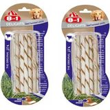 8in1 Delights Beef Twisted Sticks Biftekli Burgu Köpek Ödülü 55 Gr. X 2 Paket