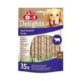 8in1 Delights Biftekli Ödül Çubuğu 35 Adet Köpekler İçin Ağız Bakımı ve Ödül Kemikleri