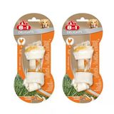 8in1 Delights Bones Tavuklu Düğümlü Köpek Ödül Kemiği 35Gr (S) X 2 Adet